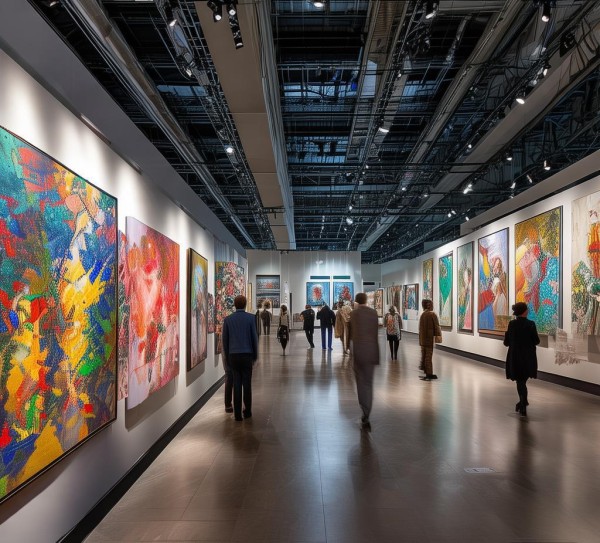 国际商贸城5楼画业展会，高端艺术展览的里程碑